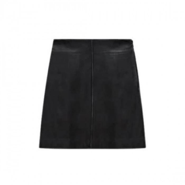 Max Mara ZELIA Leather Midi Skirt 2540601100 002