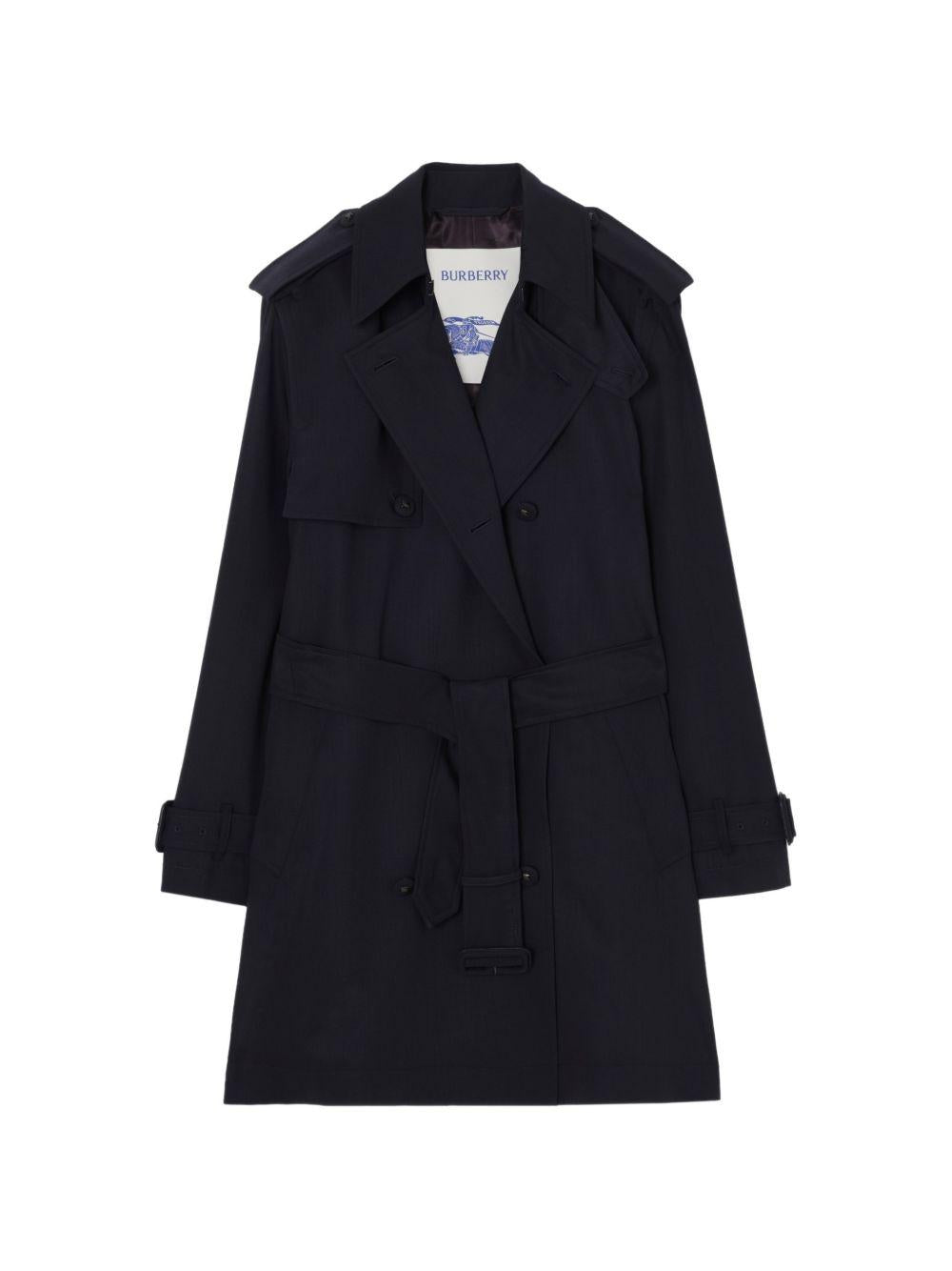 BURBERRY Beige Cotton Double-Breasted Trench Coat