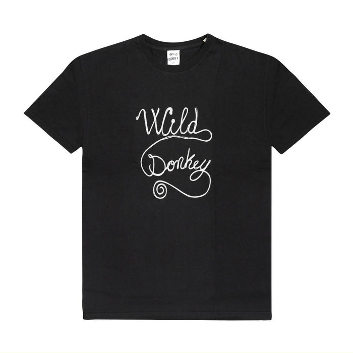 Wild Donkey Black TCHAIN Logo Short Sleeve T-Shirt