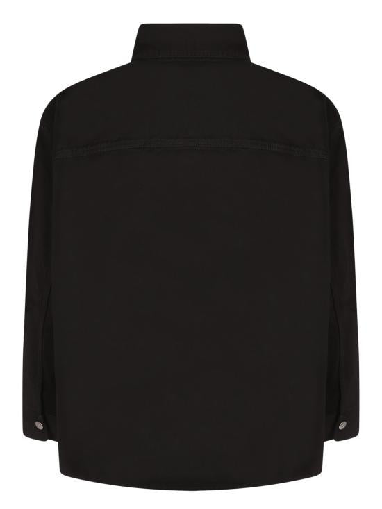 AMI Women’s Cotton Shirt UJK918 DE0131 001 BLACK DOM
