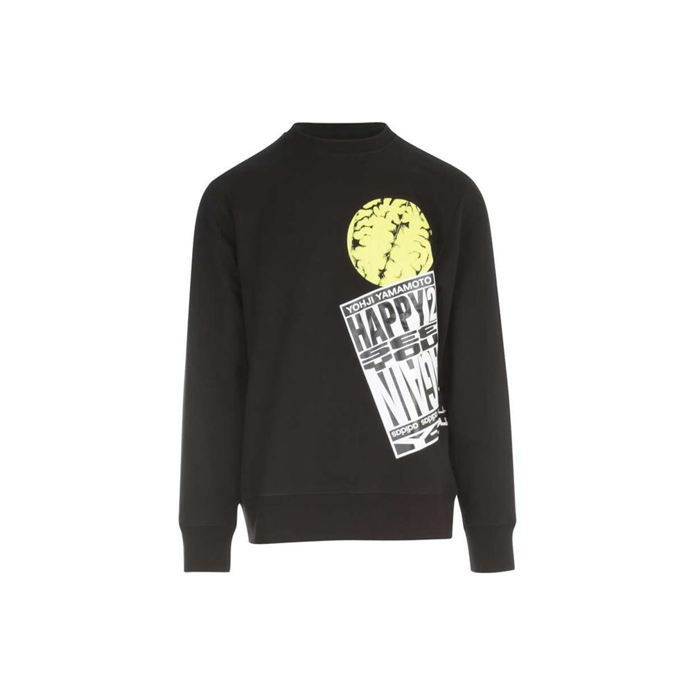 Y-3 15th Anniversary CH1 Brain Print Black Sweatshirt