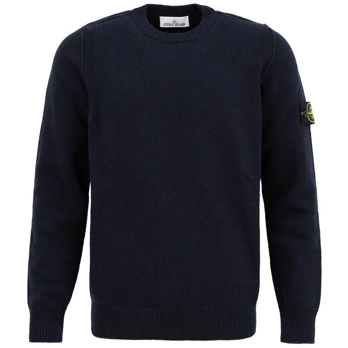 STONE ISLAND Reverse Stitch Lambswool Navy Crewneck Swe K2S155100072 S00A3 V0020