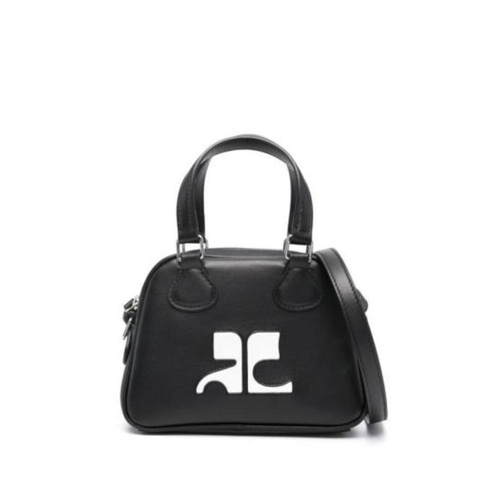 courreges Reedition Mini Bowling Bag Black Shoulder Bag