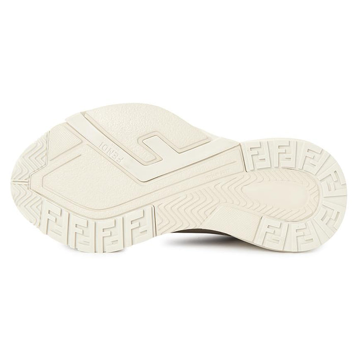 FENDI Flow Women’s Low-Top Sneakers White Mesh Leather