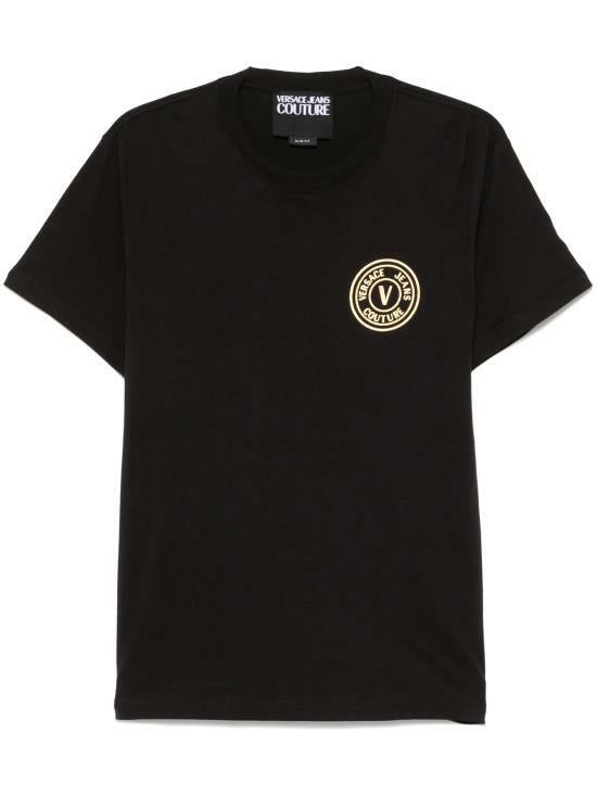 Versace V Emblem Logo T-Shirt Men’s 78GAHT00 CJ00T G89