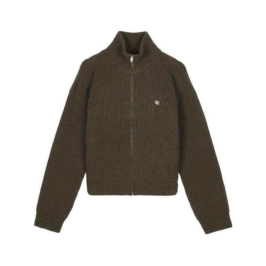 CELINE Men’s Triomphe Trucker Knit Sweater Navy Wool