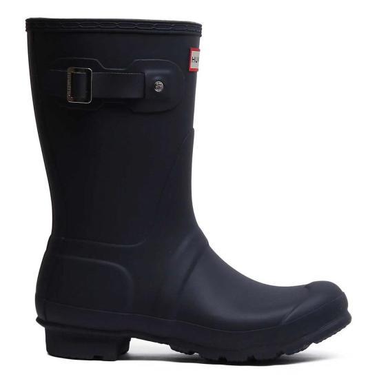 HUNTER Navy Rubber Rain Boots