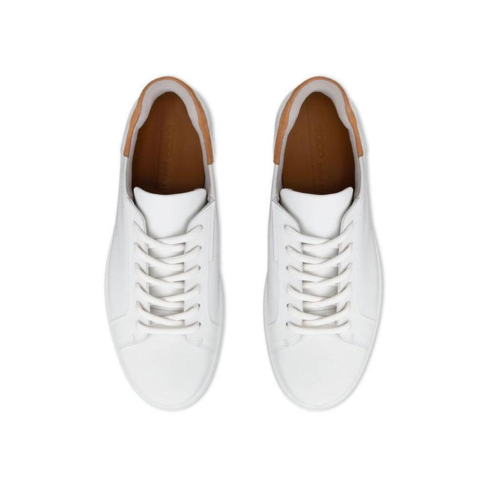 ecco Soft 7 White Leather Low-Top Sneakers for Men 470824 50104