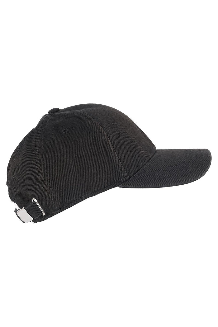 DIESEL CRUNWASH Black Cotton Baseball Cap Unisex