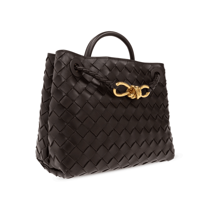 Bottega Veneta Small Andiamo Leather Tote Bag Brown