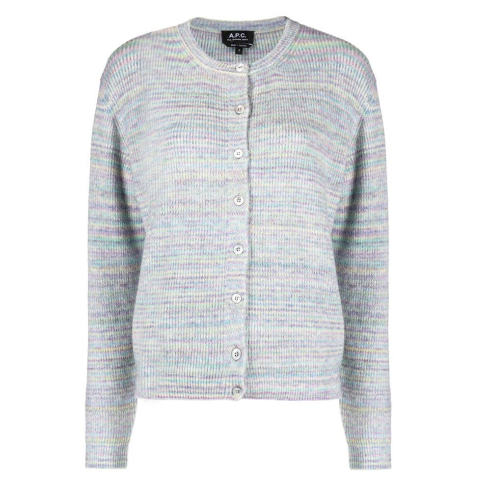 A.P.C. Women's Multicolor Wool Knit Cardigan WOAOW F22227 SAA