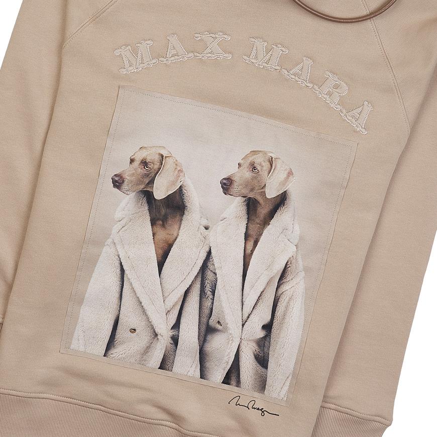 Max Mara Women’s LILLO Hooded Sweatshirt Hoodie Ivory