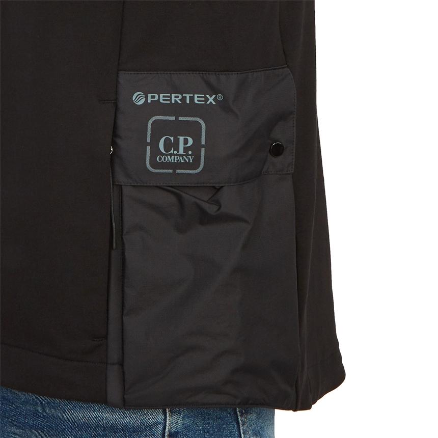 CP Company Men’s Hooded Zip-Up Down Puffer Jacket Black