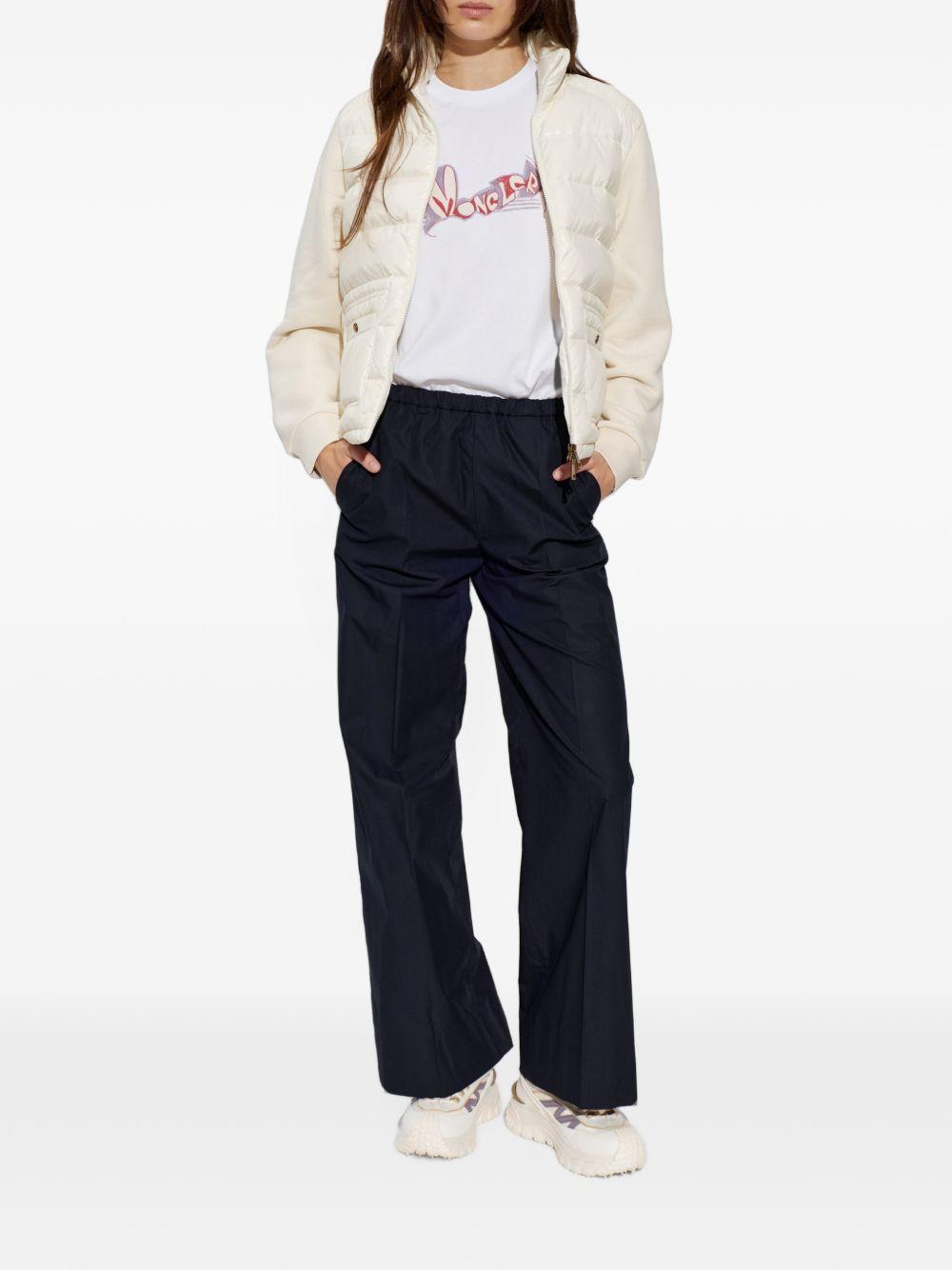 Moncler White Down Puffer Jacket for Women
