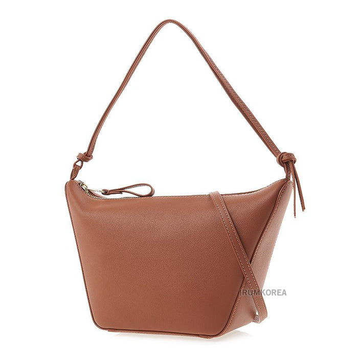 LOEWE Mini Hammock Hobo Shoulder Bag Women’s Beige Leather