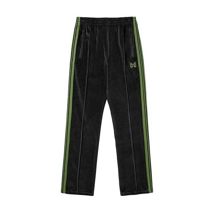 NEEDLES Velour Narrow Track Pants Black Men’s Joggers