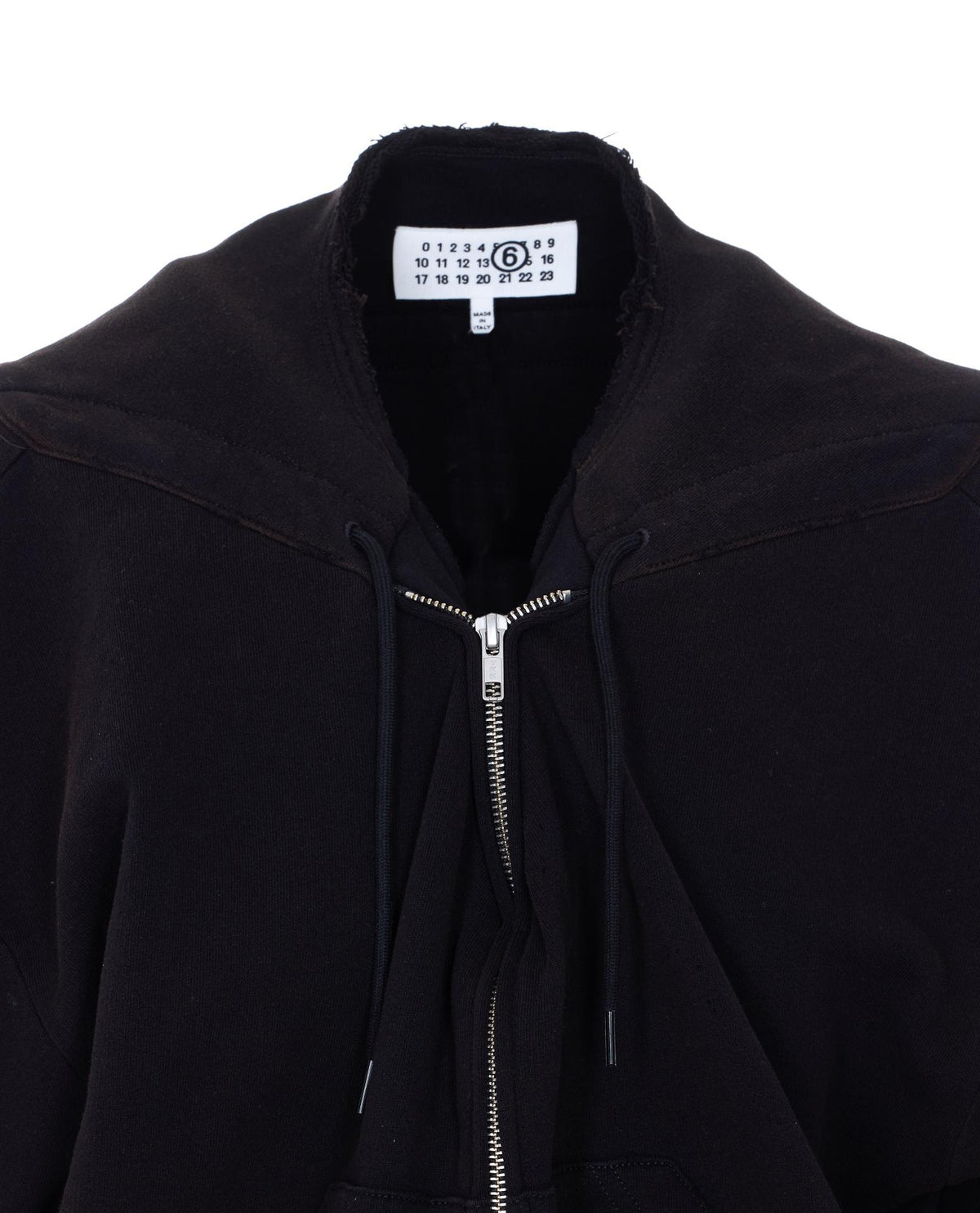Maison Margiela Black Bomber-Style Sweatshirt for Women