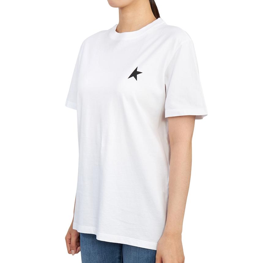 GOLDEN GOOSE Women’s Short Sleeve T-Shirt White Cotton