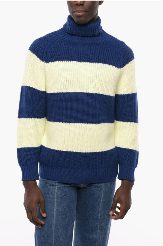 SUNNEI Turtleneck Knit Sweater Men’s Fall/Winter CRTWMKNW002KNT016LYEB DOM