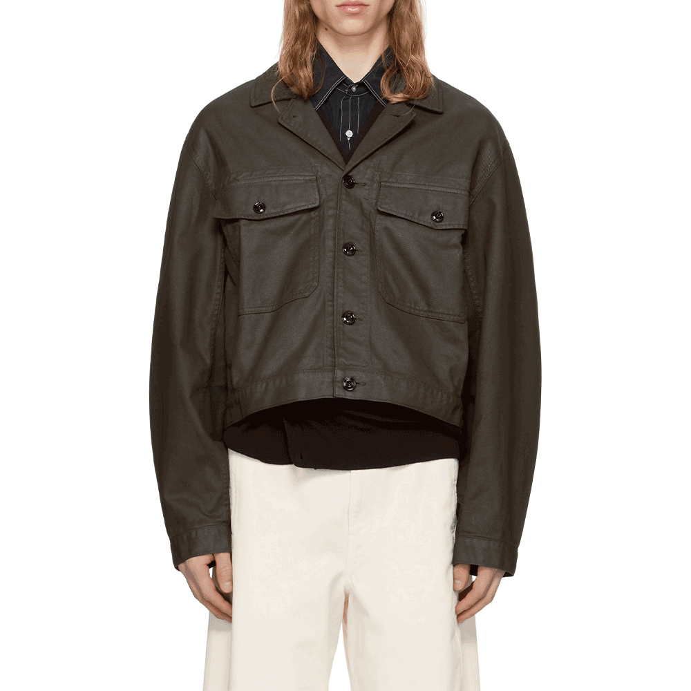 Lemaire Black Denim Trucker Jacket Men’s OW1142 LD1030