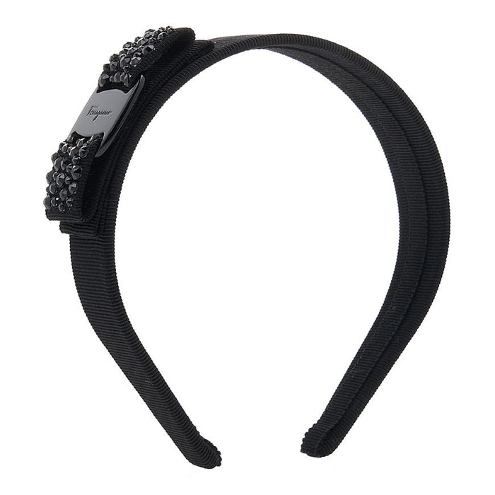 Ferragamo Women’s Bow Stud Hairband Black 0487758