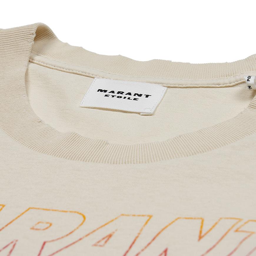 Isabel Marant Women’s Ziliani Logo T-Shirt White Cotton Tee
