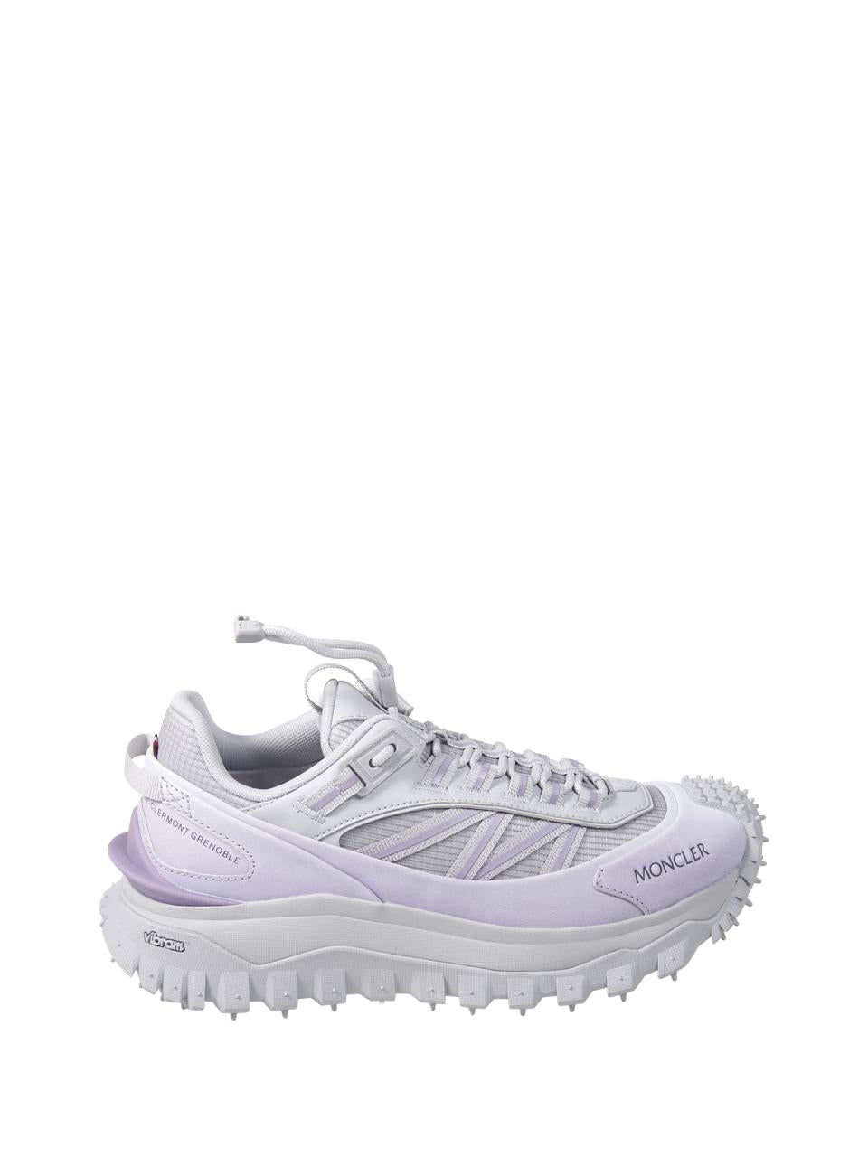 Moncler White Leather Low-Top Sneakers