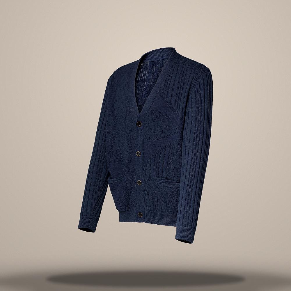 Louis Vuitton Women's Monogram Flower Long-Sleeve Summer Cardigan