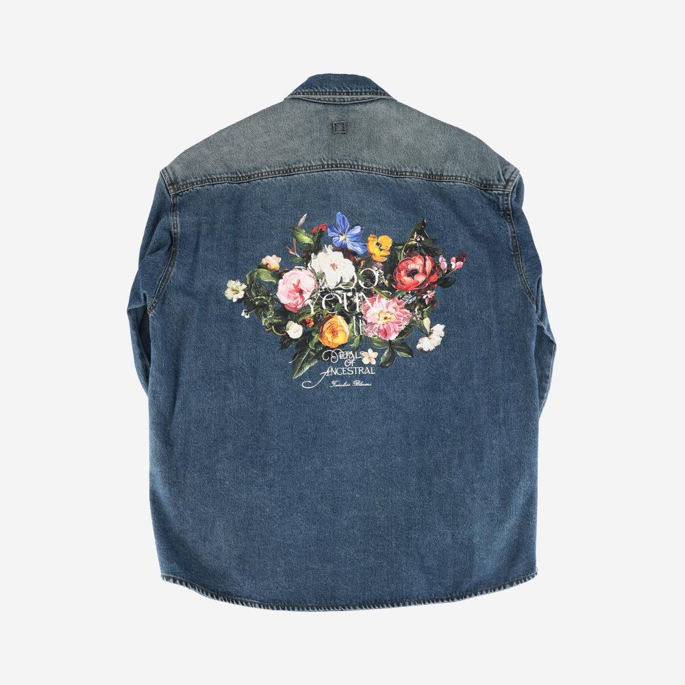 WOOYOUNGMI Flower Back Logo Long Sleeve Shirt for Men W253SH26 885L