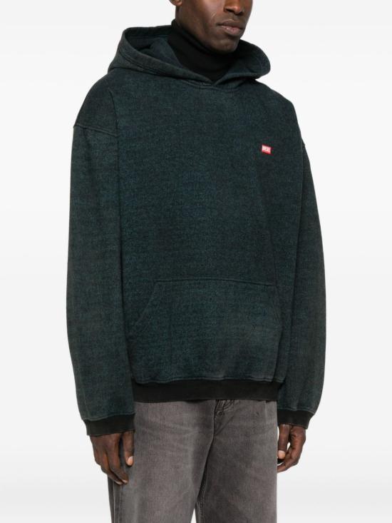 DIESEL Black Blue S KAI Hooded Sweater Hoodie A186500AGBZ9XXA