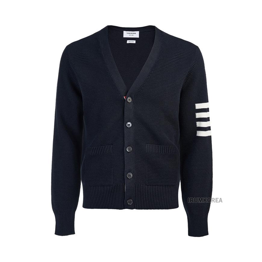 THOM BROWNE Men’s Diagonal Stripe Cardigan MKC550A Y6011 415