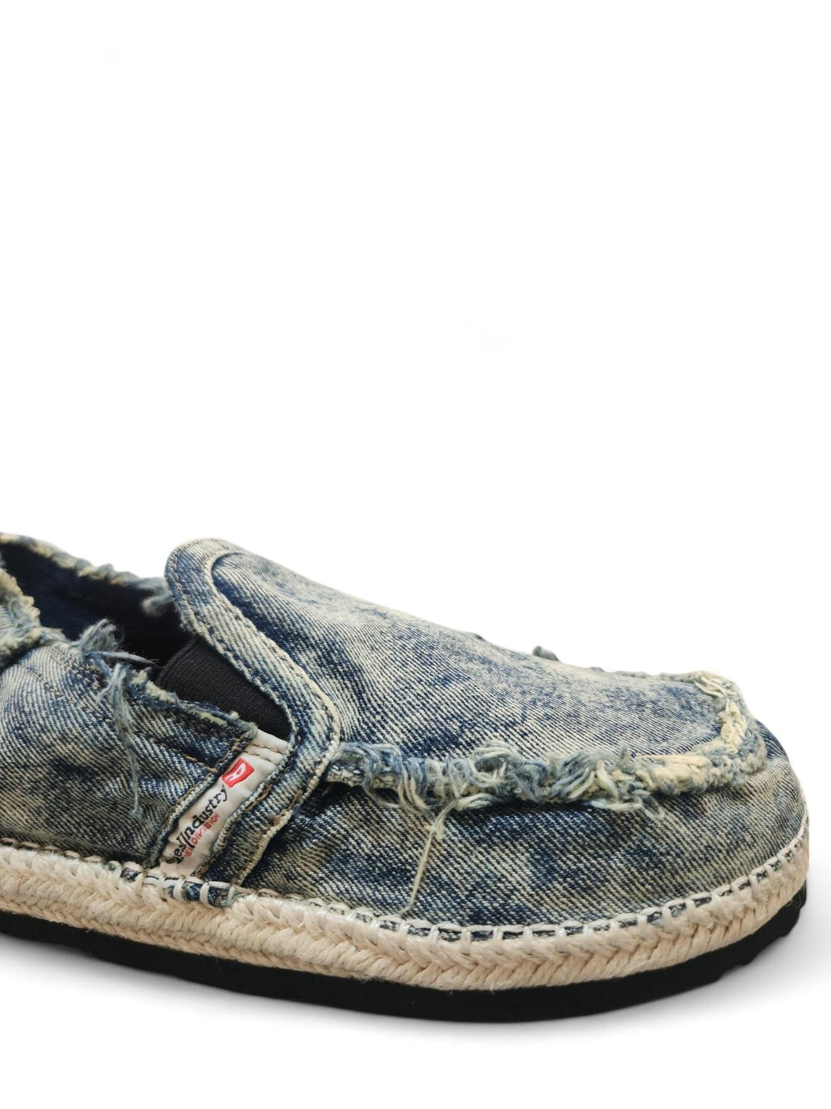 DIESEL Blue Denim Beige Espadrille Loafers Y03539 P0585 HA378 Y03539P0585 HA378