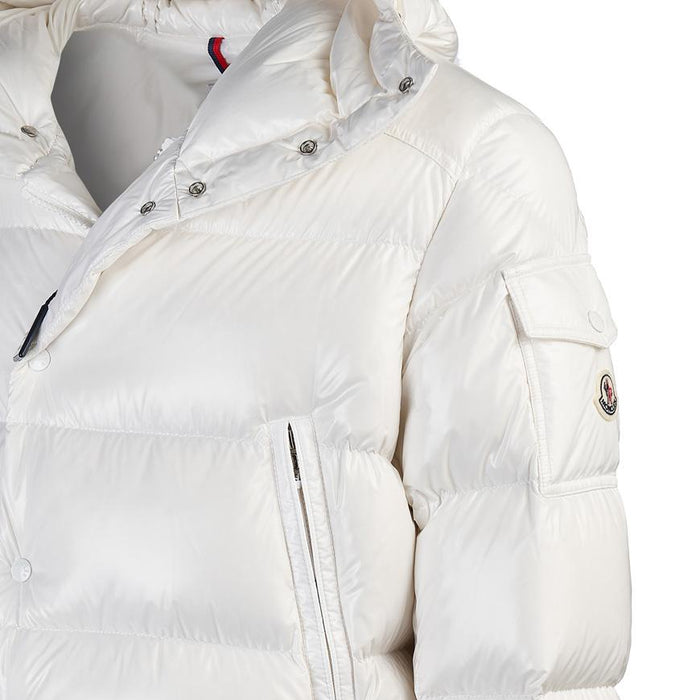 Moncler Alcézas Hooded Down Jacket White Men's