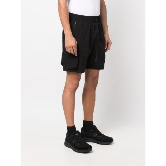 REPRESENT Black Drawstring Sweat Shorts Men’s Cotton Lounge Shorts M0904801