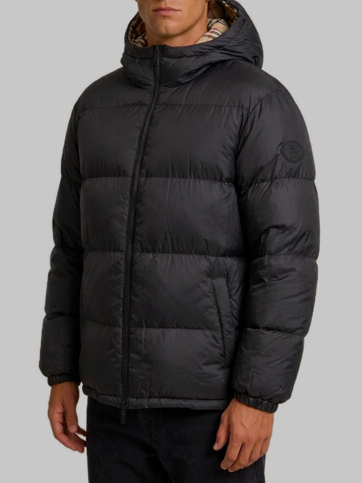 BURBERRY Casual Jacket Black Men’s Zip Front Lightweight Jacket