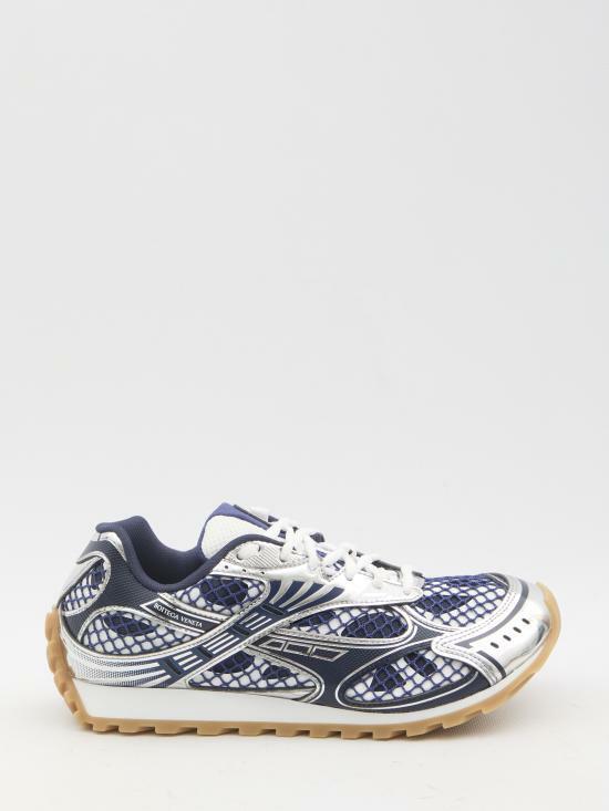 Bottega Veneta Orbit Low-Top Sneakers Navy Leather Men’s