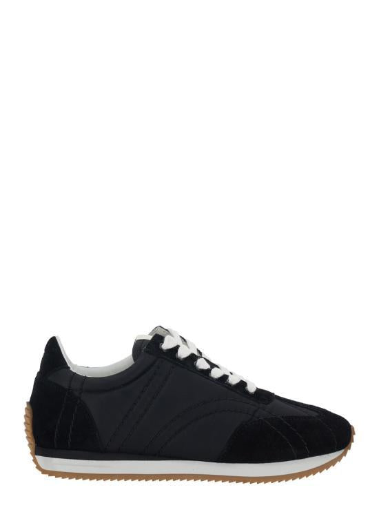 Toteme Black Leather Sneakers 251WAS1544 FB0137001