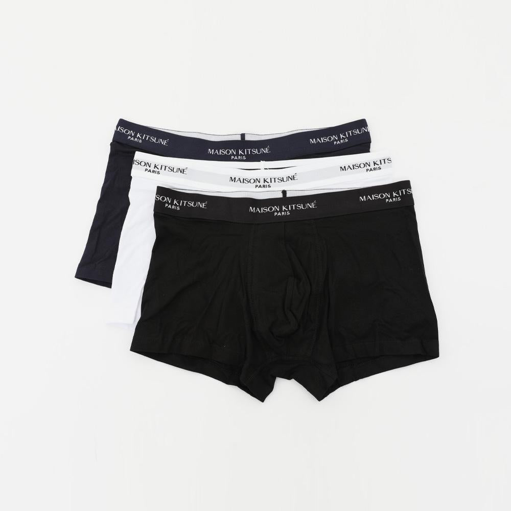 Maison Kitsune Paris Logo Elastic Boxer Briefs Men Underwear QM03600 KA0041 0511
