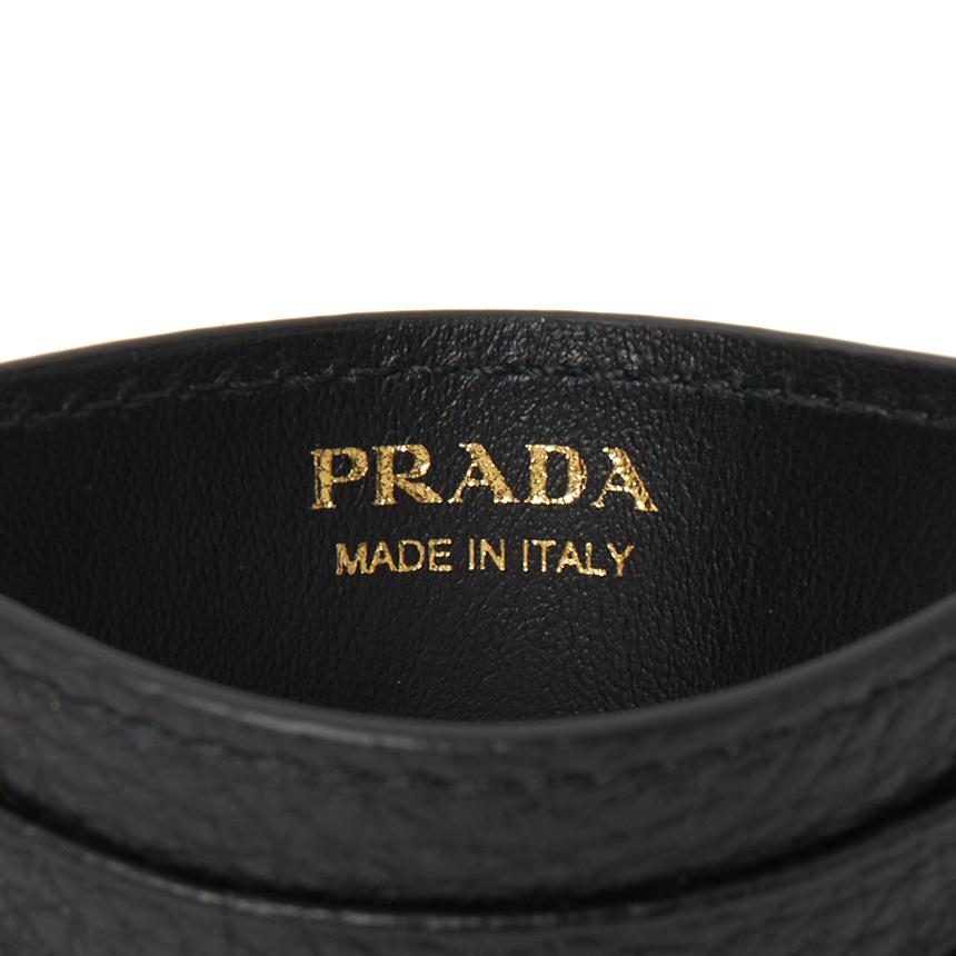 PRADA Saffiano Leather Card Holder Wallet for Women