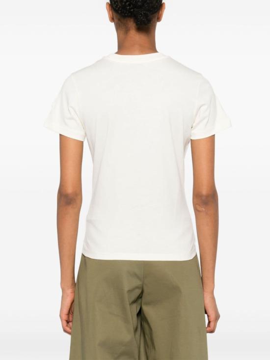 Moncler Logo Cotton T-Shirt White Women’s Top