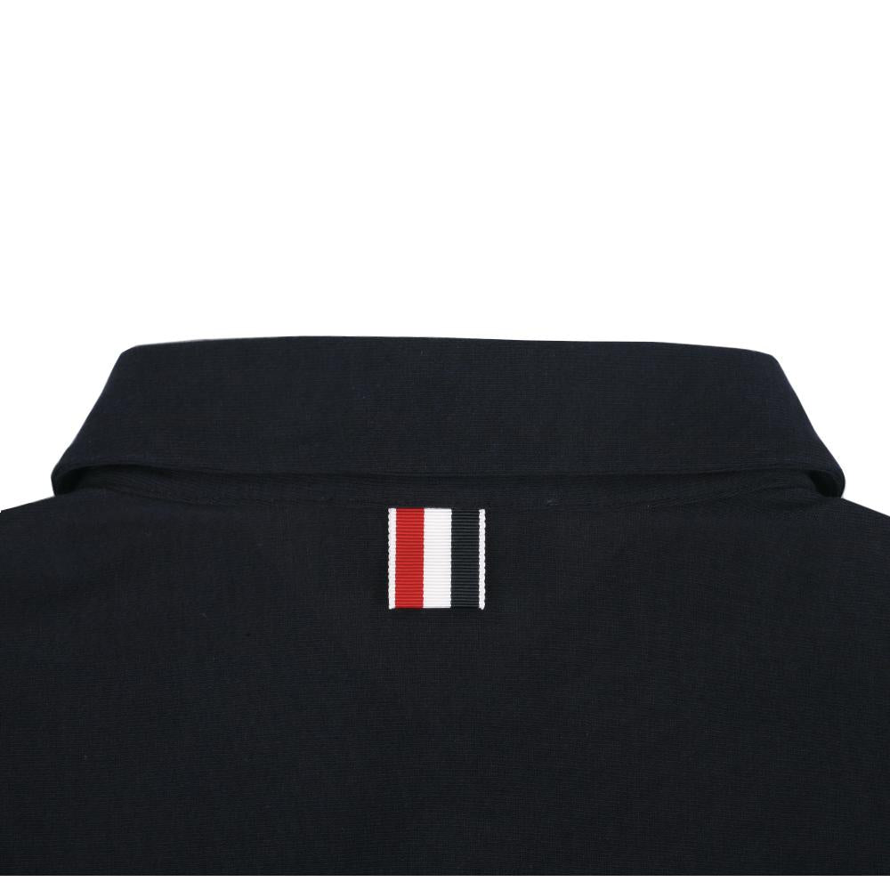 THOM BROWNE Navy Sprite Polo Short Sleeve T-Shirt