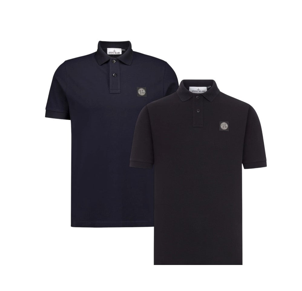 STONE ISLAND Organic Cotton Pique Slim Fit Short Sleeve T-Shirt