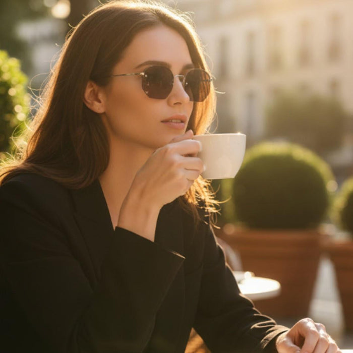 OUR LEGACY Silver Metal Brown Lens Unisex Sunglasses