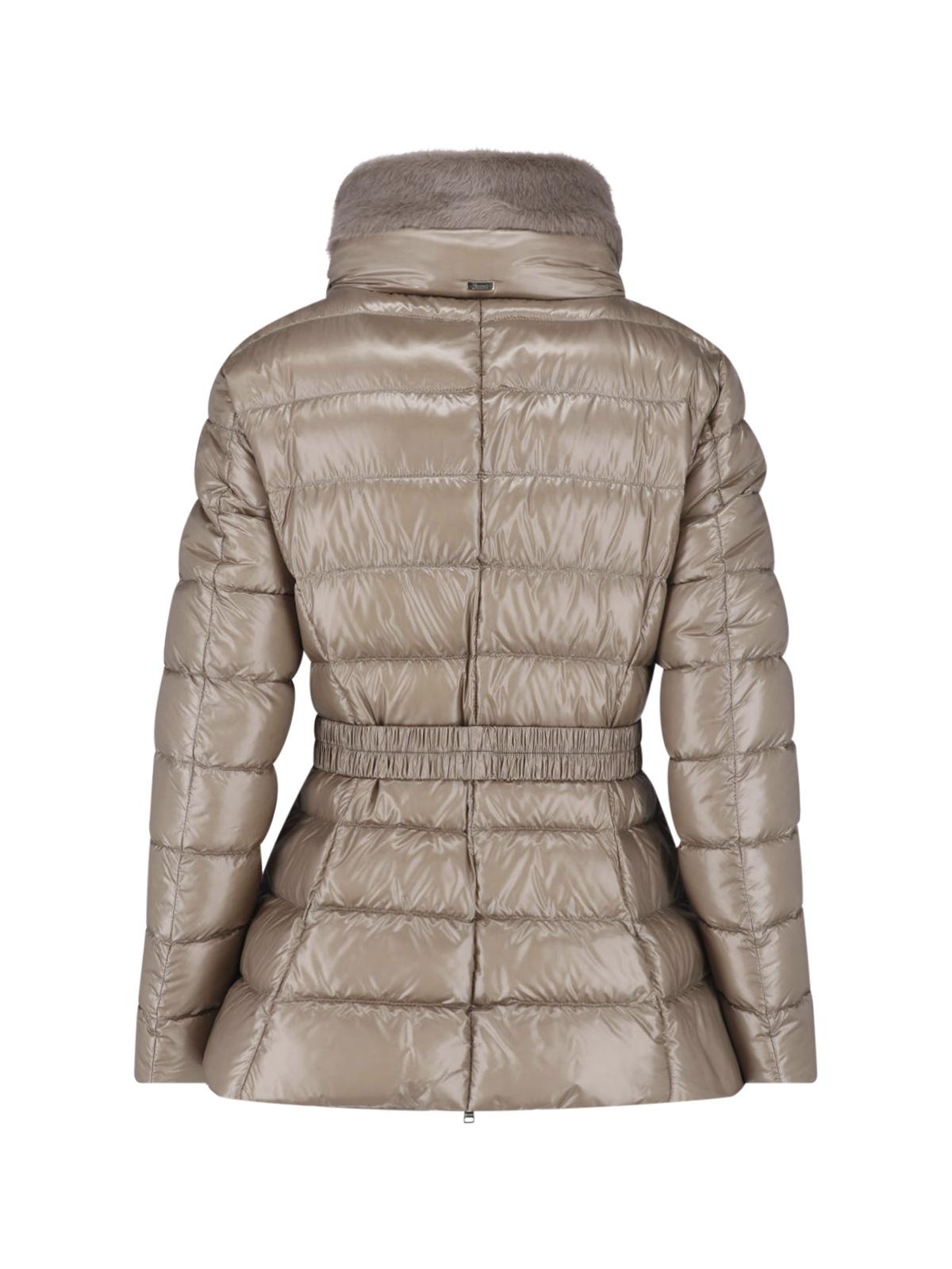 Herno Beige Down Puffer Jacket for Women