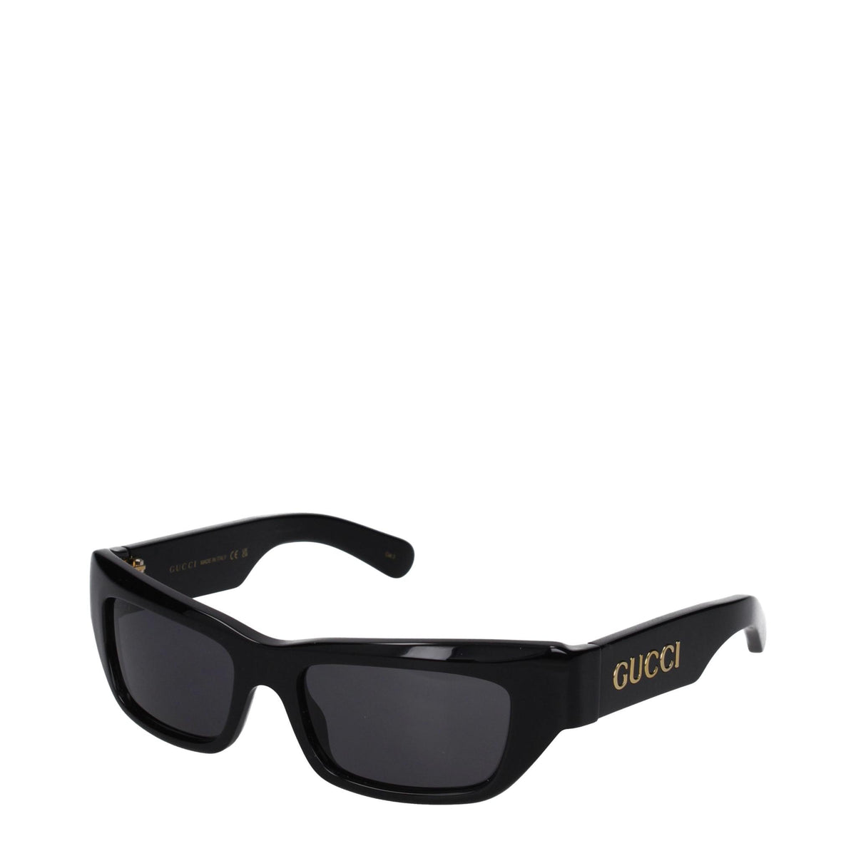 GUCCI Black Acetate Square Sunglasses for Men