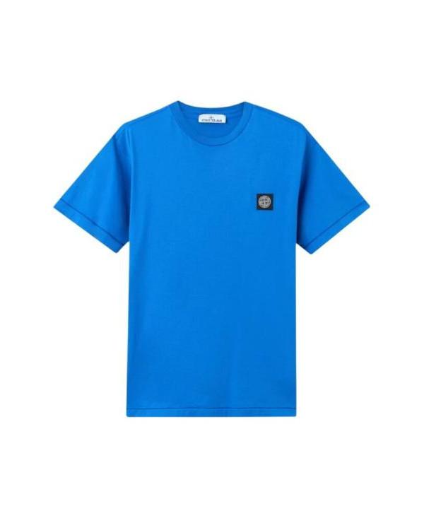 STONE ISLAND Cotton Jersey Short Sleeve T-Shirt Navy Men’s