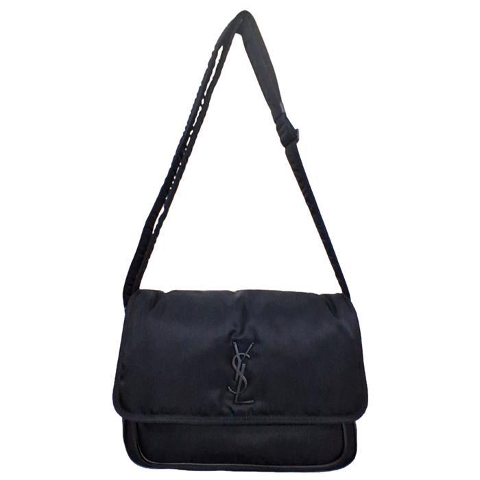 Saint Laurent Econyl Niki Messenger Bag Black Crossbody