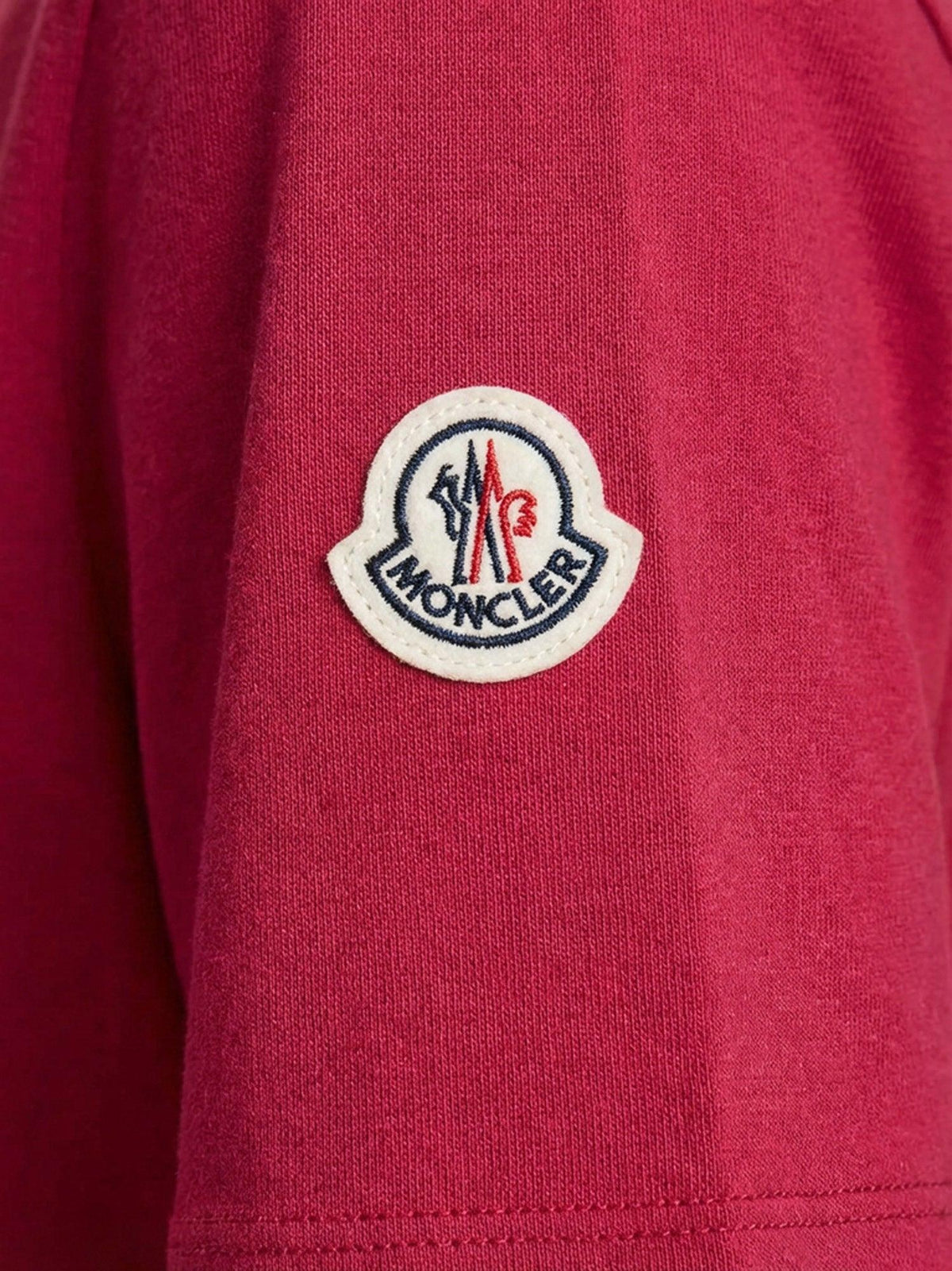 Moncler Short Sleeve T-Shirt Navy Cotton Women’s Top