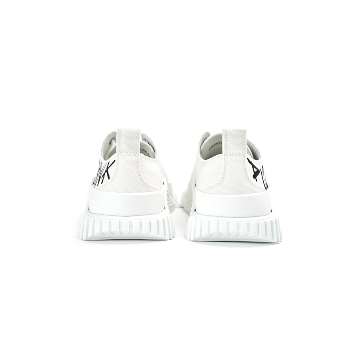Dolce&Gabbana Logo Print Canvas Men's Low-Top Sneakers