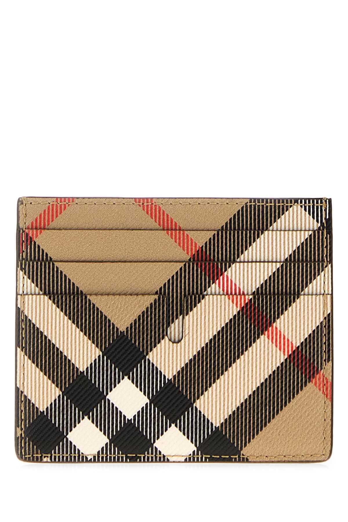 BURBERRY Leather Card Holder Wallet Black Men’s Accessories